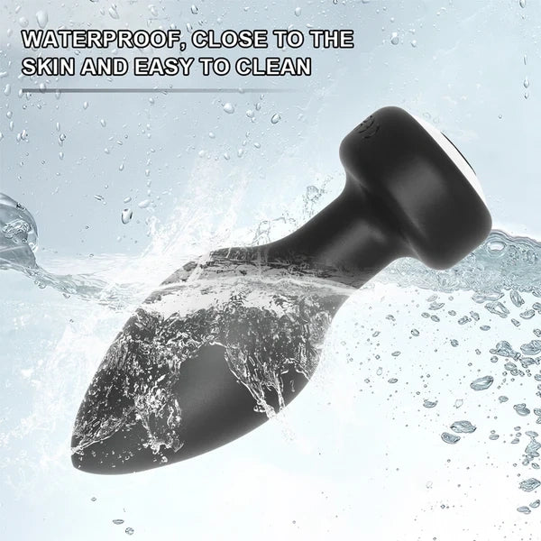 360 Rotation Vibrating Silicone Butt Plug - View 3