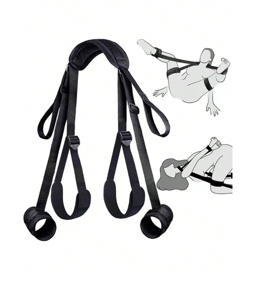 BDSM Adjustable Restraint Adult Handcuffs Split Leg alternate view