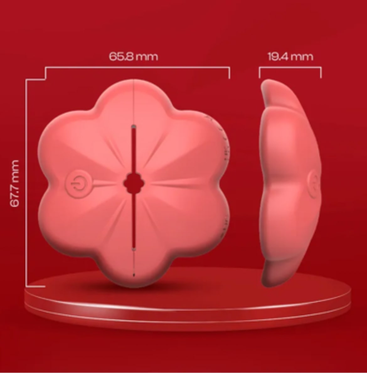 Lush Petal Nipple Clamp Vibrator with Remote alternate view