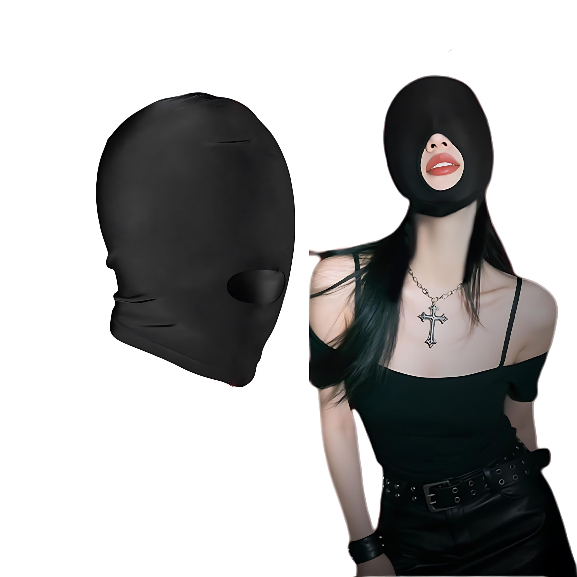 Elastic Role Playing Hood Mask Sex Game Mask Accessories Sexy Unisex Full