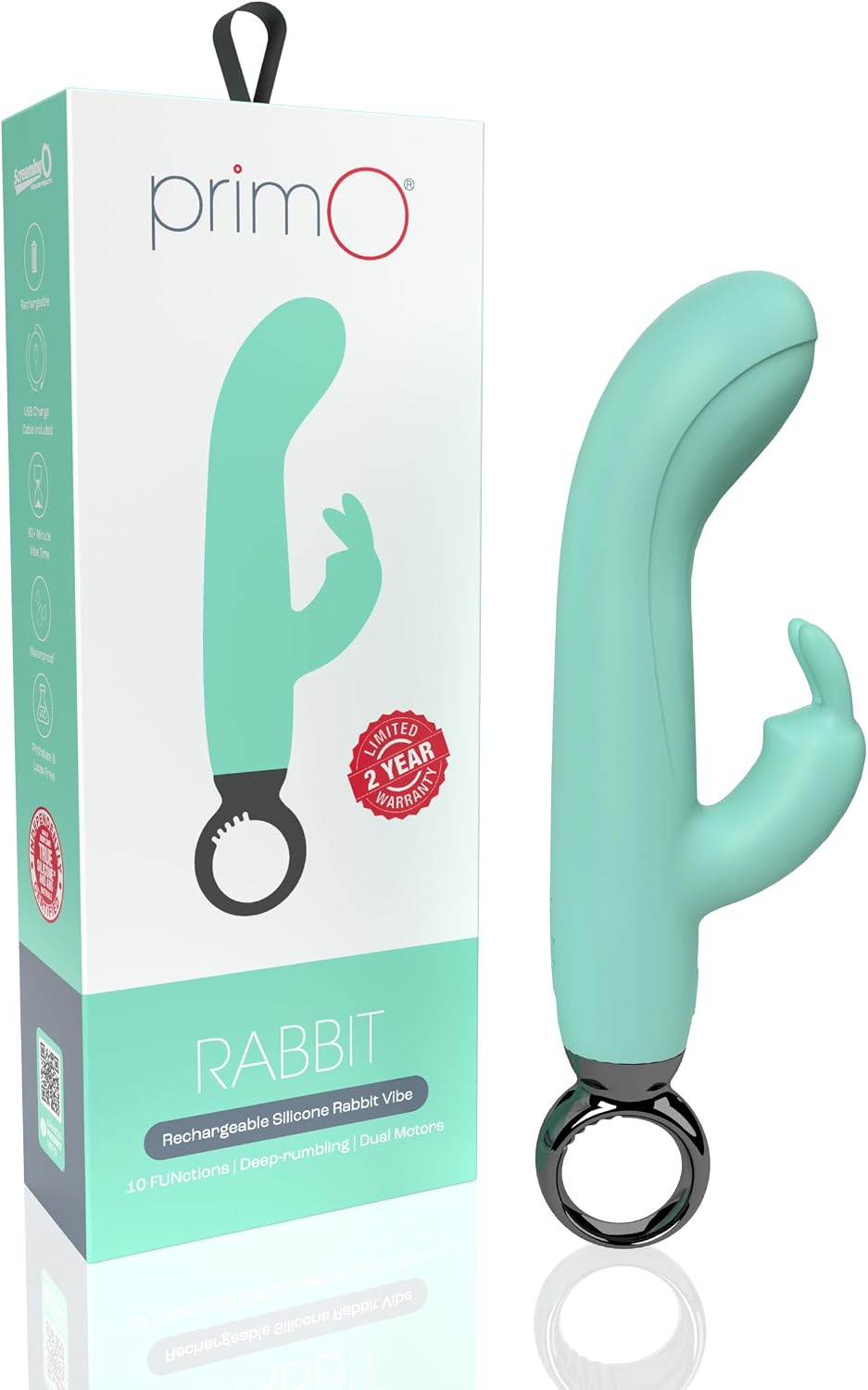 Squirting Stick Vibrating Dildo with Suction Dup - Ivory alternate view