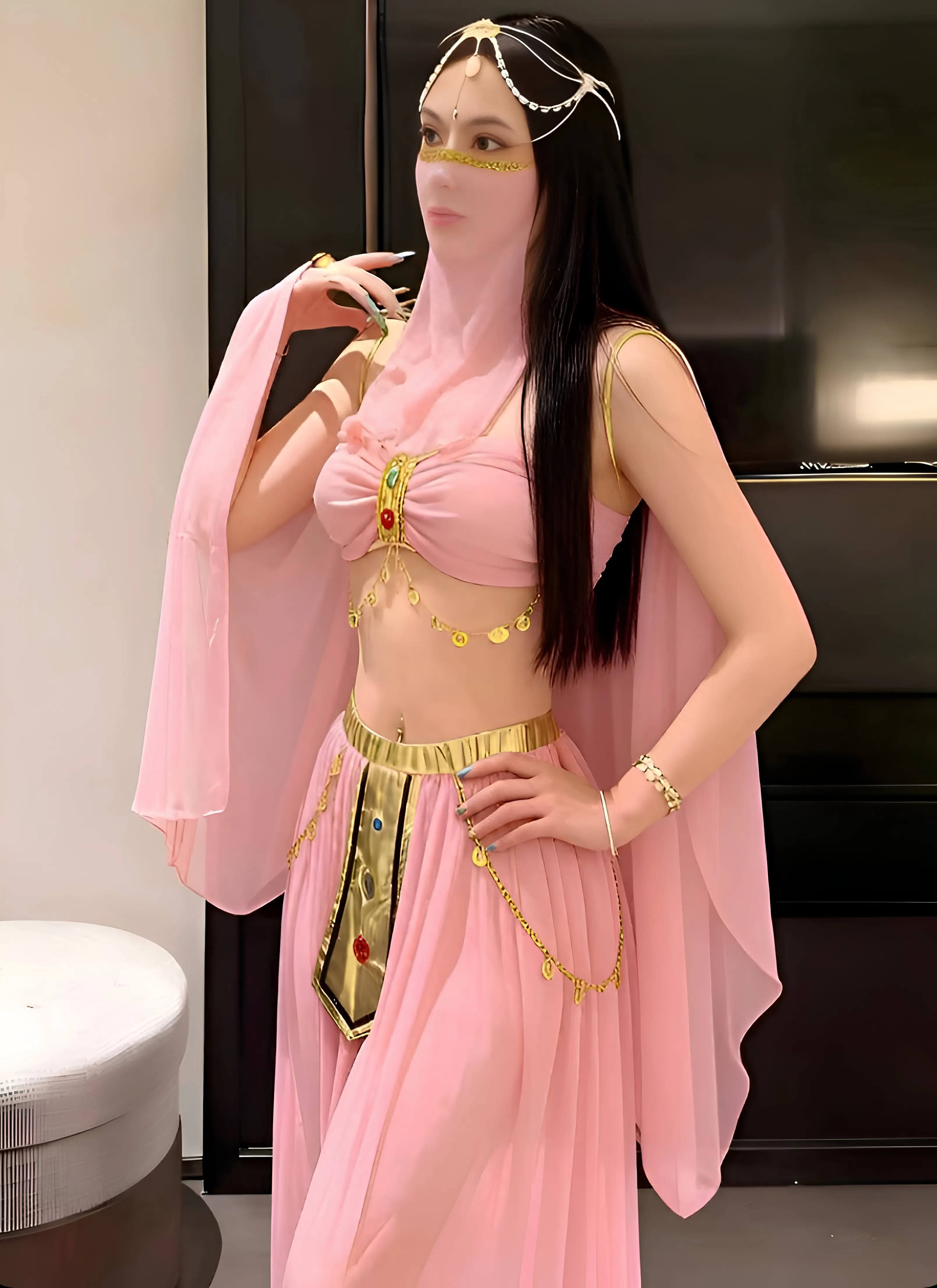 Sexy Arabian Belly Dancer Roleplay Costume Set alternate view