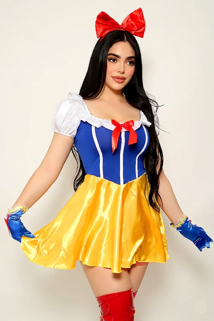 Snow White Roleplay Lingerie Costume - No Gloves & HeadBand alternate view