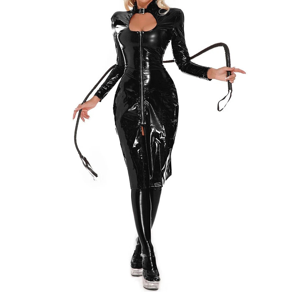 Latex Mistress Coat Set alternate view