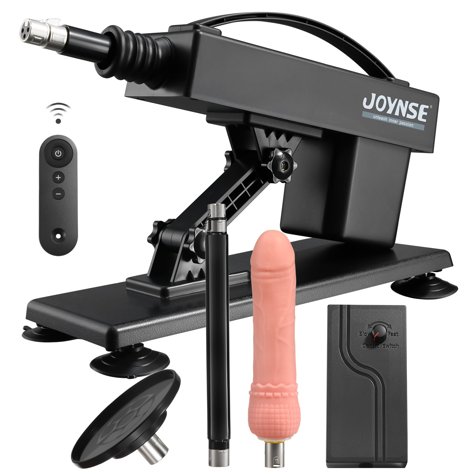 Remote Automatic Sex Machine with 3 Attachments for Men Women - View 1