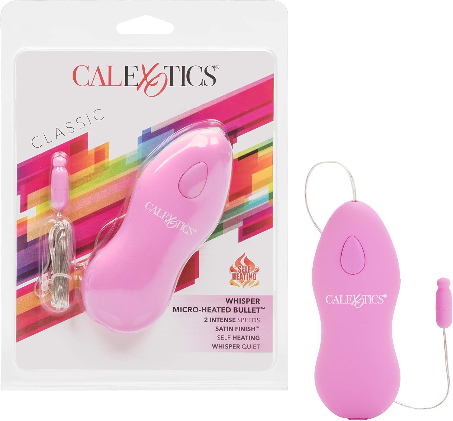 Whisper Micro-Heated Bullet Vibrator with 2-Speeds Powerful Vibration and Warms as It Vibrates - Purple - View 7